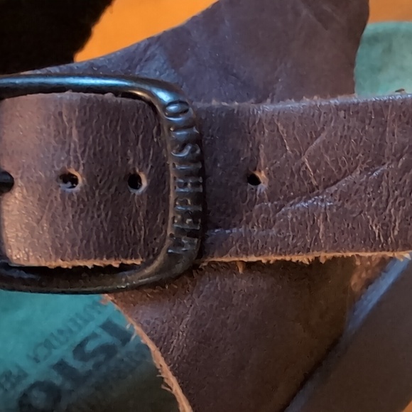 Mephisto Sam Brown Leather Sandals - Picture 5 of 8